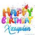 Happy Birthday Xzayvion - Creative Personalized GIF With Name