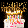 Yahir - Animated Happy Birthday Cake GIF for WhatsApp