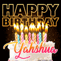 Yahshua - Animated Happy Birthday Cake GIF for WhatsApp