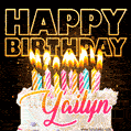 Yailyn - Animated Happy Birthday Cake GIF Image for WhatsApp