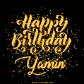 Happy Birthday Card for Yamin - Download GIF and Send for Free
