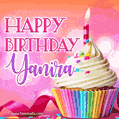 Happy Birthday Yanira - Lovely Animated GIF