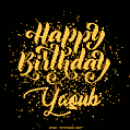 Happy Birthday Card for Yaqub - Download GIF and Send for Free