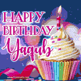 Happy Birthday Yaqub - Lovely Animated GIF