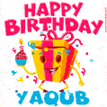 Funny Happy Birthday Yaqub GIF