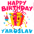 Funny Happy Birthday Yaroslav GIF