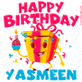 Funny Happy Birthday Yasmeen GIF