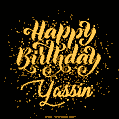 Happy Birthday Card for Yassin - Download GIF and Send for Free