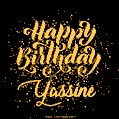 Happy Birthday Card for Yassine - Download GIF and Send for Free