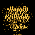 Happy Birthday Card for Yates - Download GIF and Send for Free