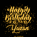 Happy Birthday Card for Yazan - Download GIF and Send for Free