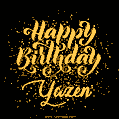Happy Birthday Card for Yazen - Download GIF and Send for Free