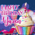 Happy Birthday Yazen - Lovely Animated GIF