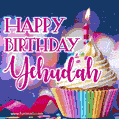 Happy Birthday Yehudah - Lovely Animated GIF