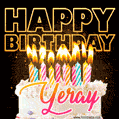 Yeray - Animated Happy Birthday Cake GIF for WhatsApp