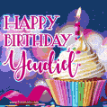 Happy Birthday Yeudiel - Lovely Animated GIF