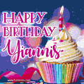 Happy Birthday Yiannis - Lovely Animated GIF