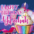 Happy Birthday Yitzchak - Lovely Animated GIF