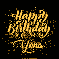 Happy Birthday Card for Yona - Download GIF and Send for Free