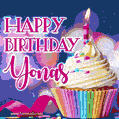 Happy Birthday Yonas - Lovely Animated GIF