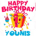 Funny Happy Birthday Younis GIF