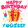Funny Happy Birthday Youssef GIF