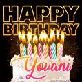 Yovani - Animated Happy Birthday Cake GIF for WhatsApp
