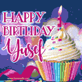 Happy Birthday Yusef - Lovely Animated GIF