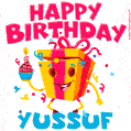 Funny Happy Birthday Yussuf GIF
