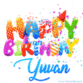 Happy Birthday Yuvan - Creative Personalized GIF With Name