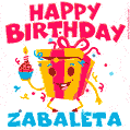 Funny Happy Birthday Zabaleta GIF