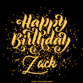 Happy Birthday Card for Zack - Download GIF and Send for Free