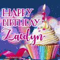 Happy Birthday Zaedyn - Lovely Animated GIF