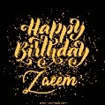 Happy Birthday Card for Zaeem - Download GIF and Send for Free