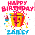 Funny Happy Birthday Zailey GIF