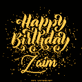 Happy Birthday Card for Zaim - Download GIF and Send for Free