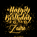 Happy Birthday Card for Zaire - Download GIF and Send for Free