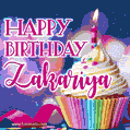 Happy Birthday Zakariya - Lovely Animated GIF