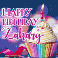 Happy Birthday Zakary - Lovely Animated GIF