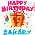 Funny Happy Birthday Zakary GIF
