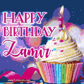 Happy Birthday Zamir - Lovely Animated GIF