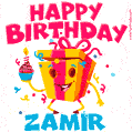 Funny Happy Birthday Zamir GIF