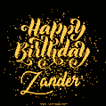 Happy Birthday Card for Zander - Download GIF and Send for Free