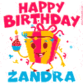 Funny Happy Birthday Zandra GIF
