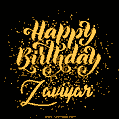 Happy Birthday Card for Zaviyar - Download GIF and Send for Free