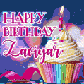 Happy Birthday Zaviyar - Lovely Animated GIF