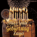 Alles Gute zum Geburtstag Zaya (GIF)