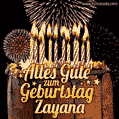 Alles Gute zum Geburtstag Zayana (GIF)