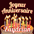 Joyeux anniversaire Zaydrian GIF