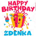 Funny Happy Birthday Zdenka GIF